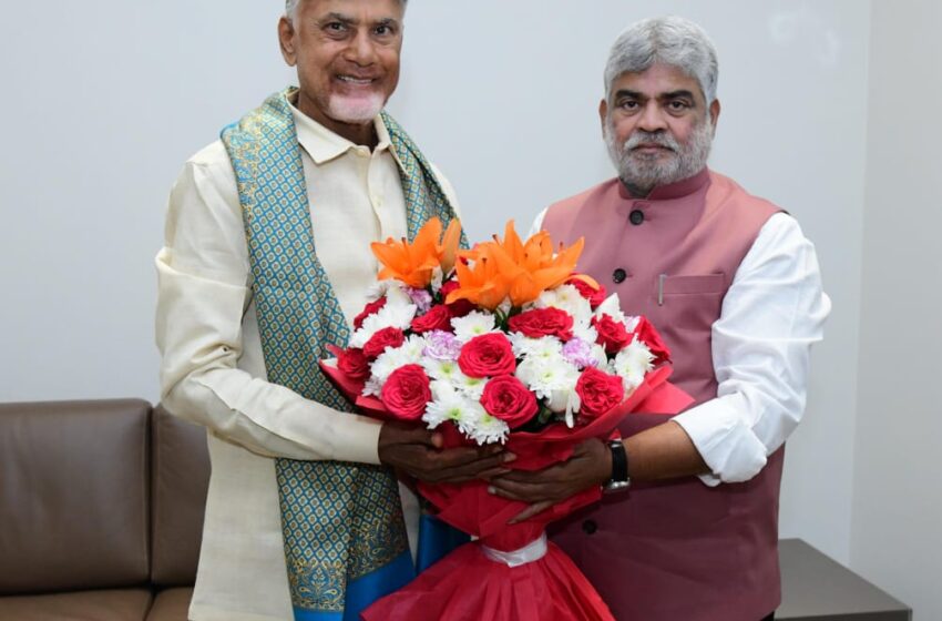 Telangana Assembly Speaker Gaddam Prasad Kumar met AP CM