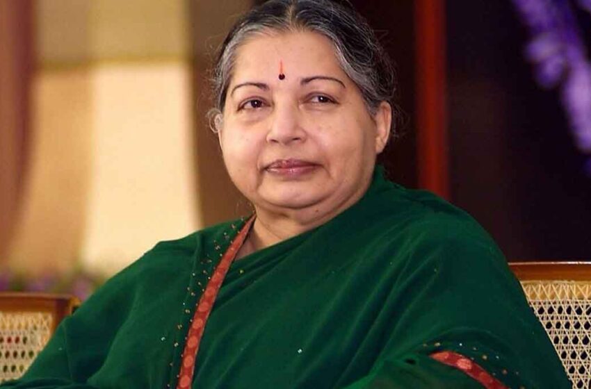 J. Jayalalithaa Former Chief Minister of Tamil Nadu